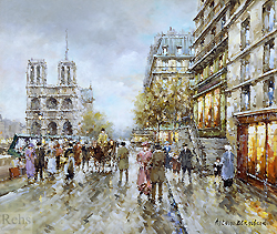 Notre Dame, Paris 1900 - Antoine Blanchard