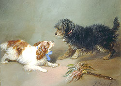 King Charles Spaniel & Terrier - George Armfield