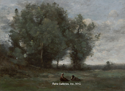 Le repos dans la prairie - Jean Baptiste Camille Corot