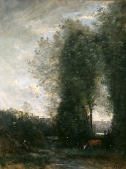 La vache et sa gardienne - Jean Baptiste Camille Corot