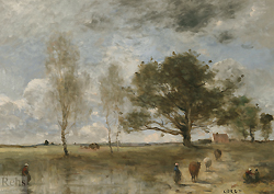 La sente aux vaches - Jean Baptiste Camille Corot