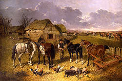 Fox Hunt Passing the Farm - John F. Herring, Jr.