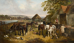 Farmyard, St. Albans, England - John F. Herring, Jr.