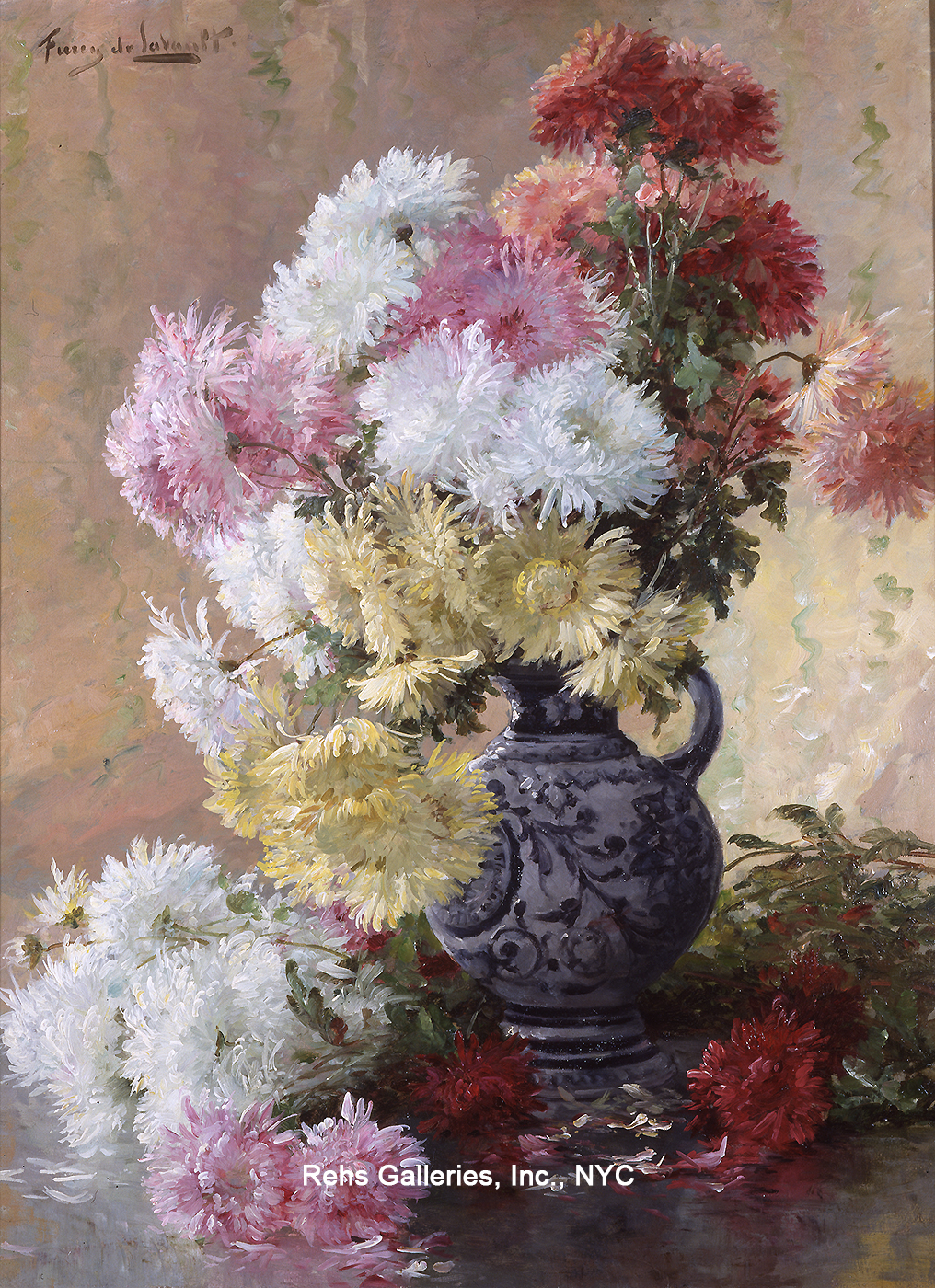Chrysanthemums - Furcy De Lavault Albert Tibule