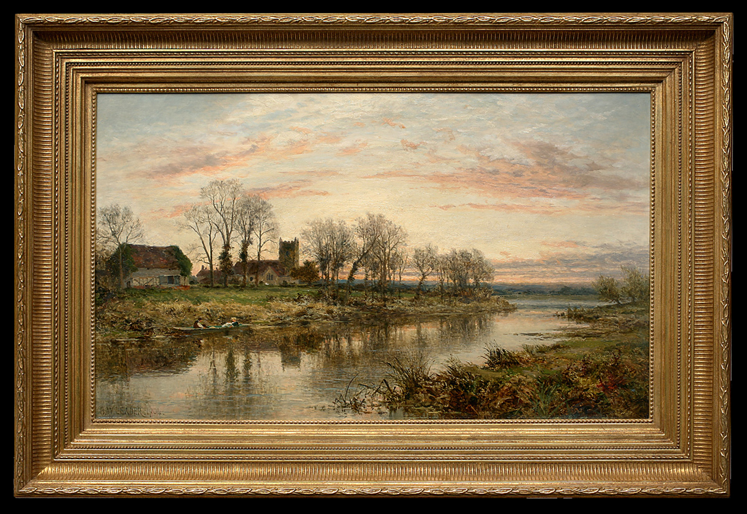 Evening on the Thames in Wargrave - Leader, Benjamin Williams