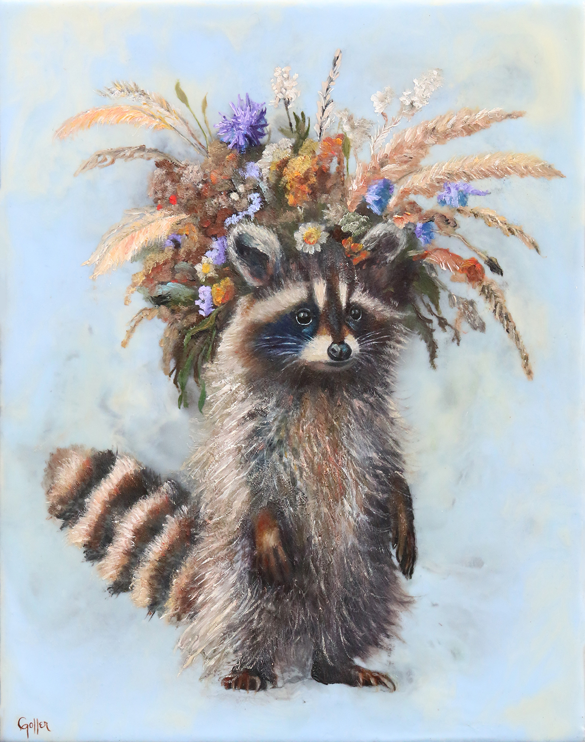 Francisco (Floriferous Raccoon) - Carrie Goller
