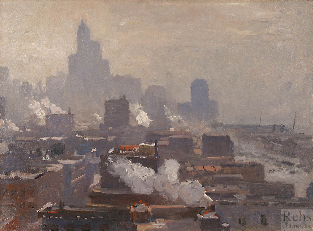 Mountains of Manhattan - Colin Campbell Cooper