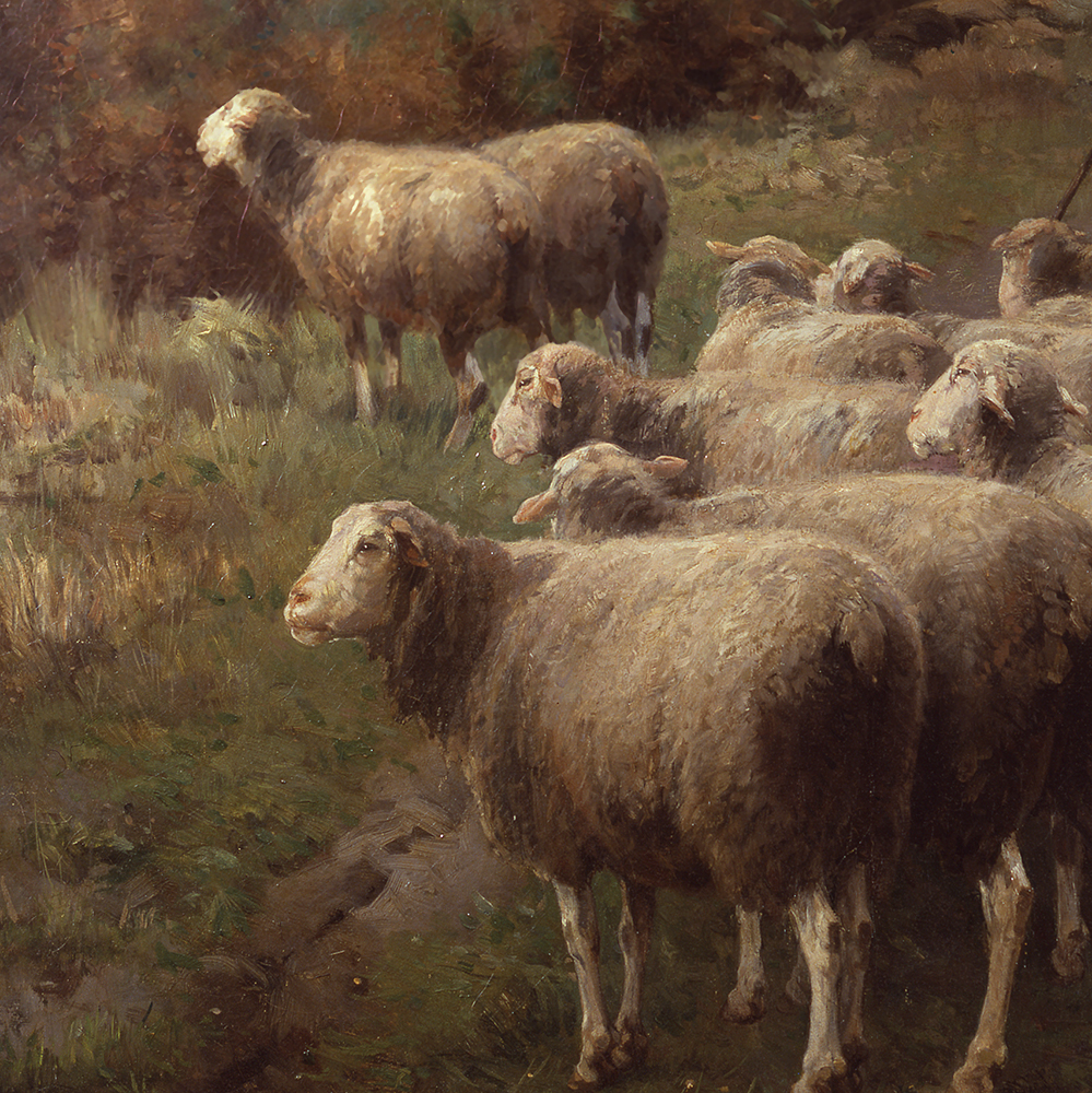 Shepherd and Sheep - Leemputten, Cornelius van