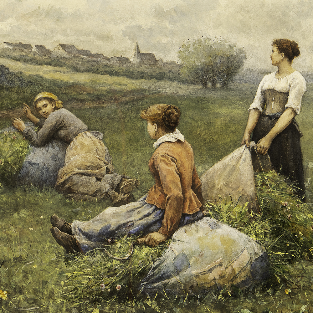 A Rest in the Field - Daniel Ridgway Knight