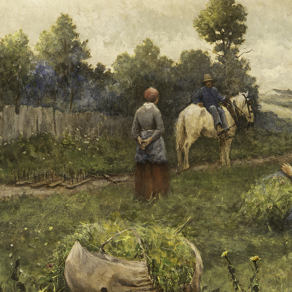 A Rest in the Field - Daniel Ridgway Knight