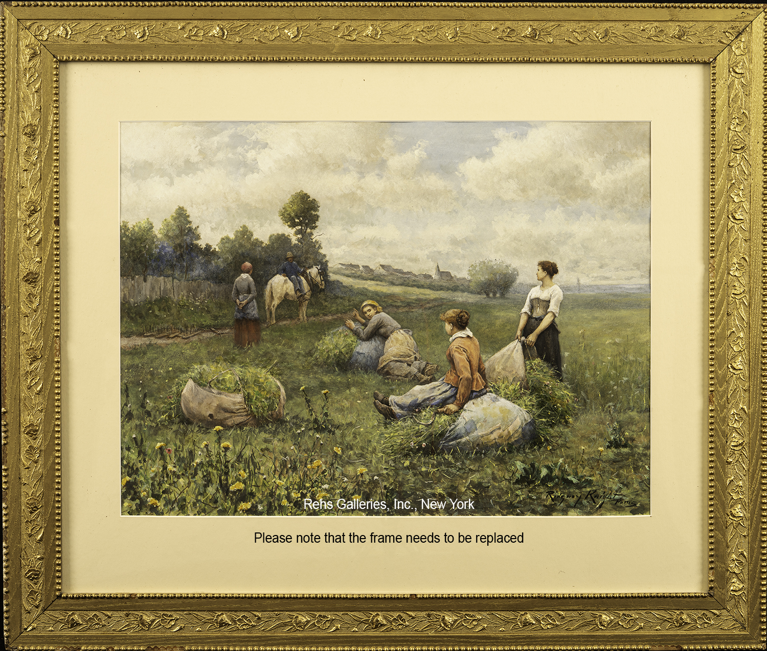 A Rest in the Field - Daniel Ridgway Knight