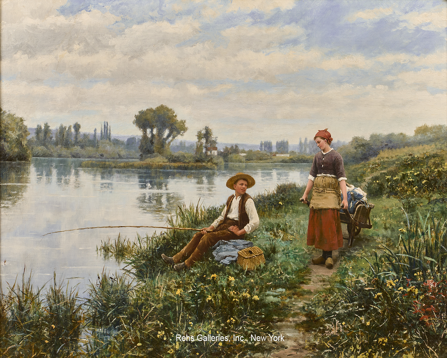 A Passing Conversation - Daniel Ridgway Knight