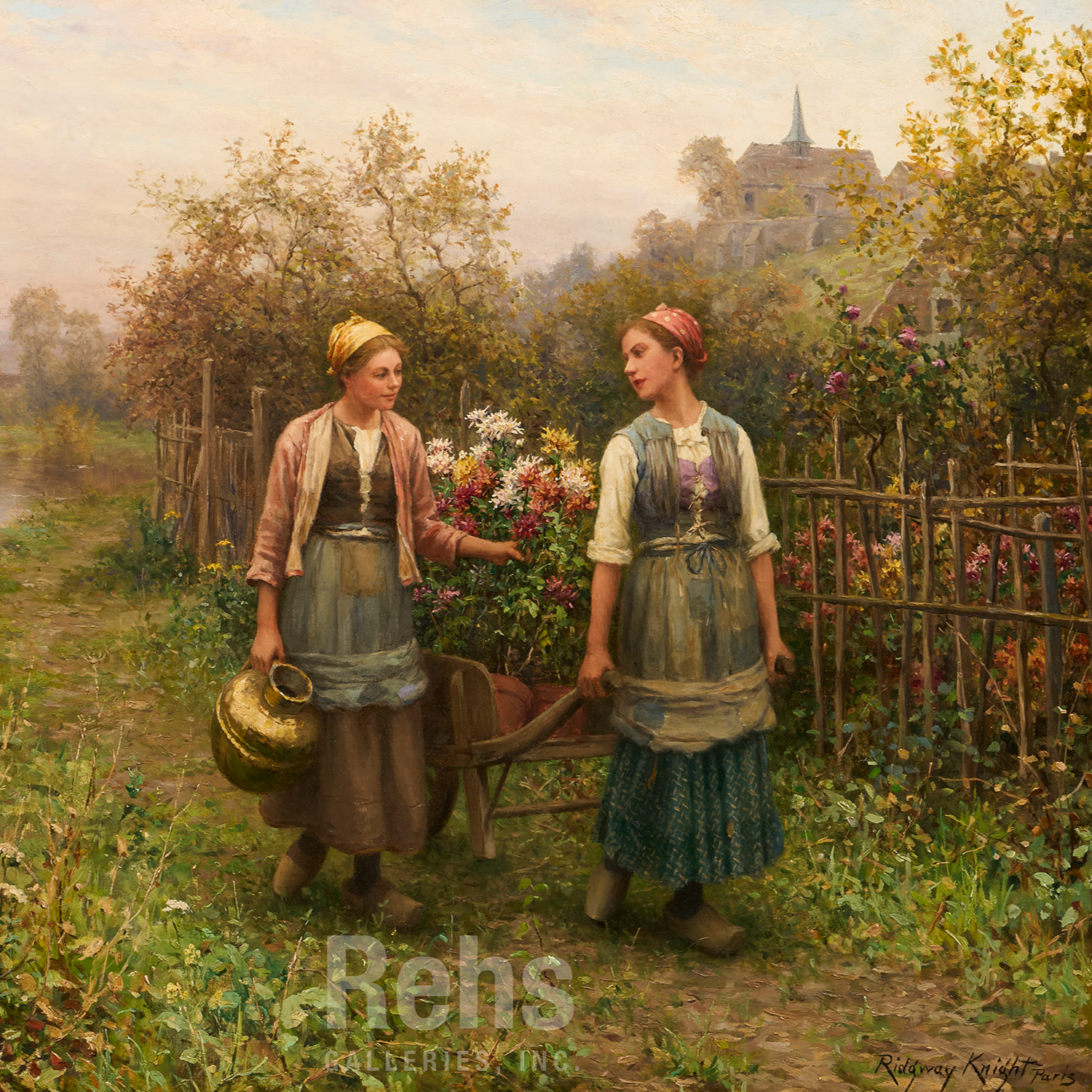 The Path to the Garden - Daniel Ridgway Knight
