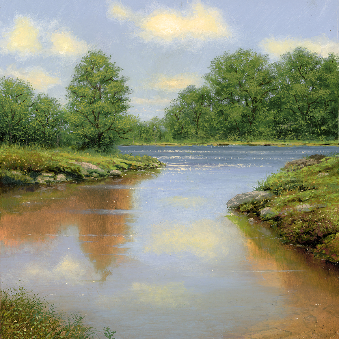 Spring on the River - Ken Salaz