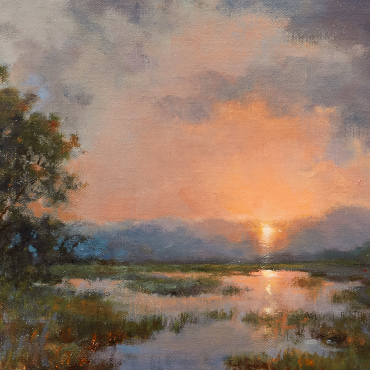 Day\'s End Along the Wetlands - Paula Holtzclaw