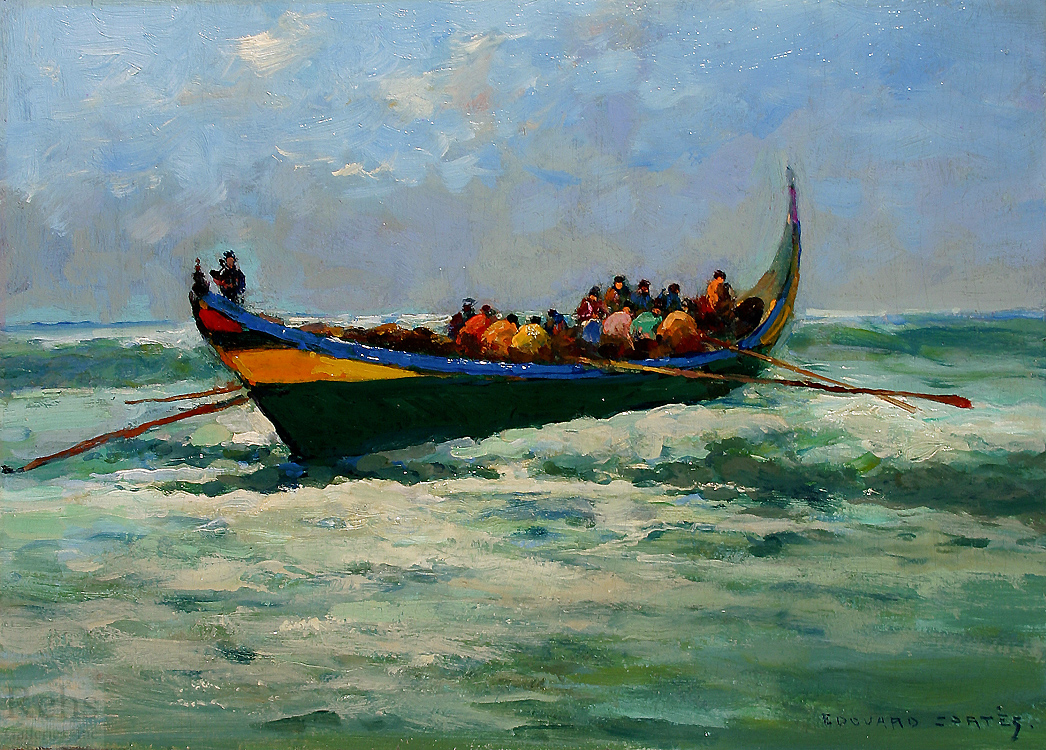 La Barque - Cortès, Edouard Léon