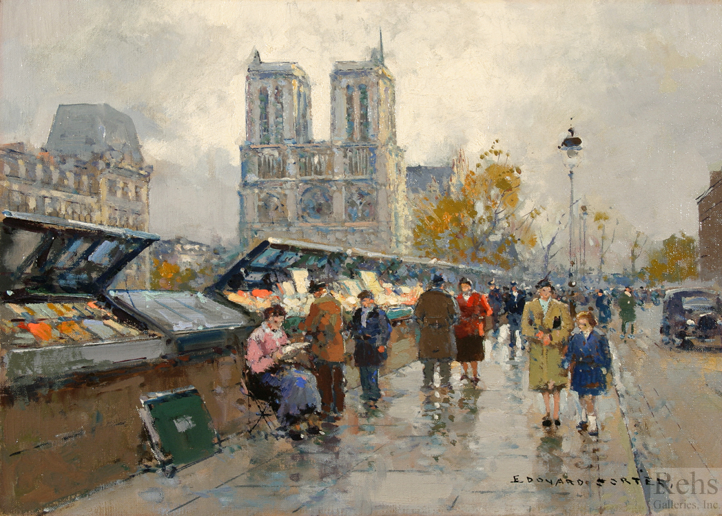 Bouquinistes, Notre Dame - Cortès Edouard Léon