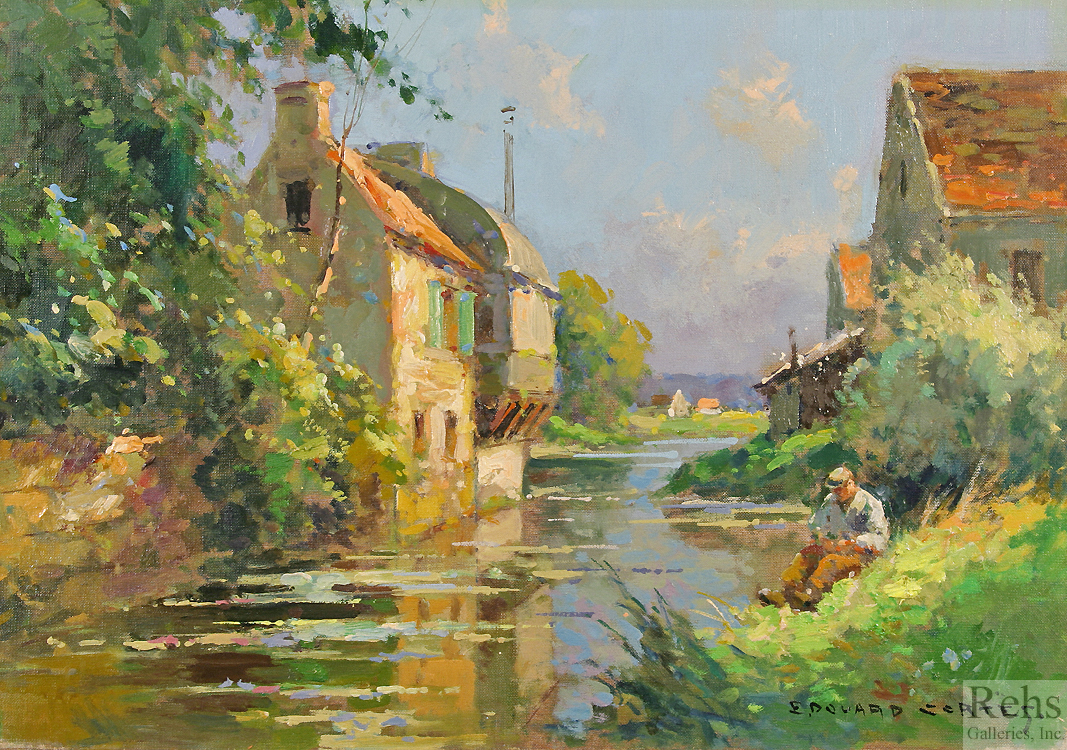 A Little River in Normandie - Cortès, Edouard Léon