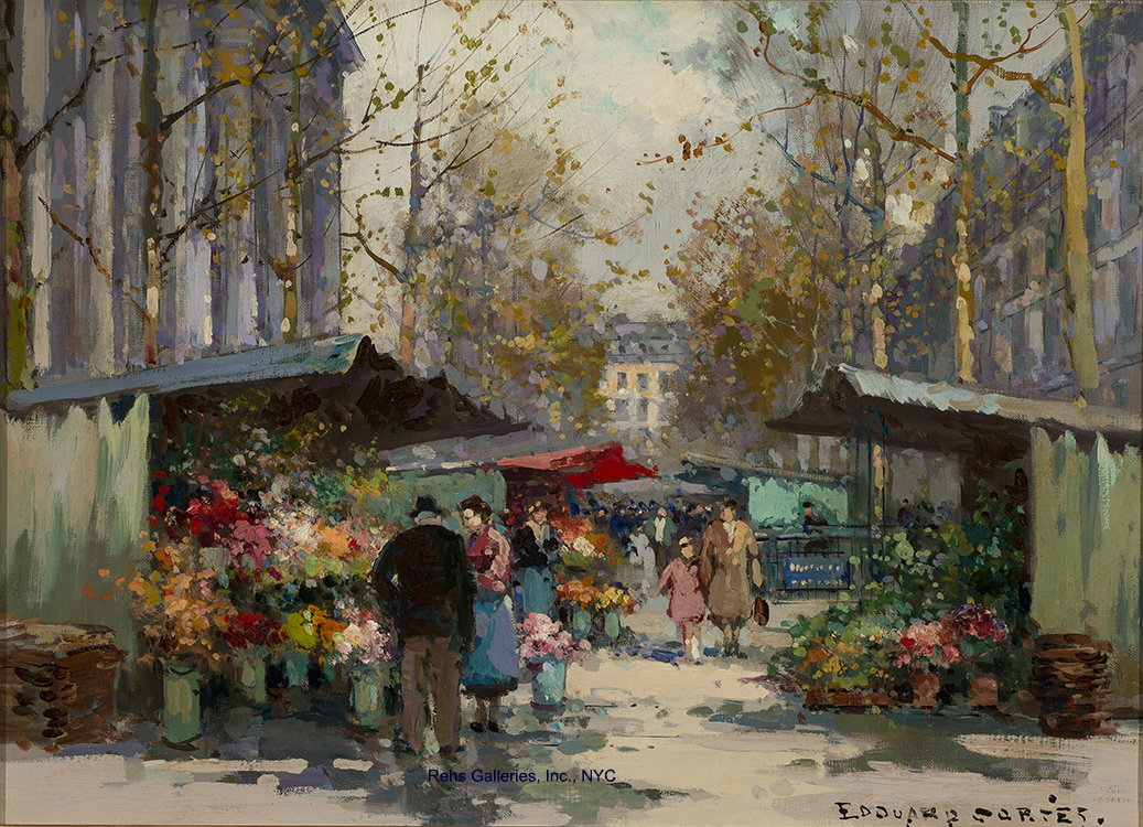 Flower Market, Madeleine - Cortès, Edouard Léon