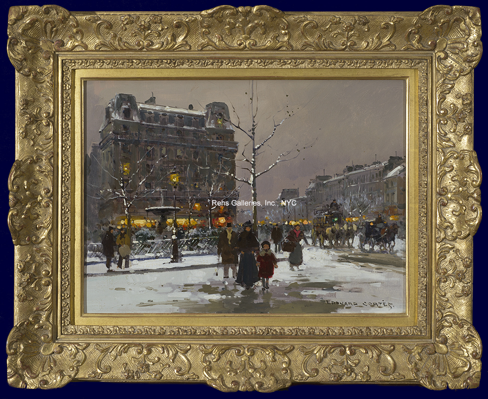 Place Pigalle, Winter - Cortès, Edouard Léon