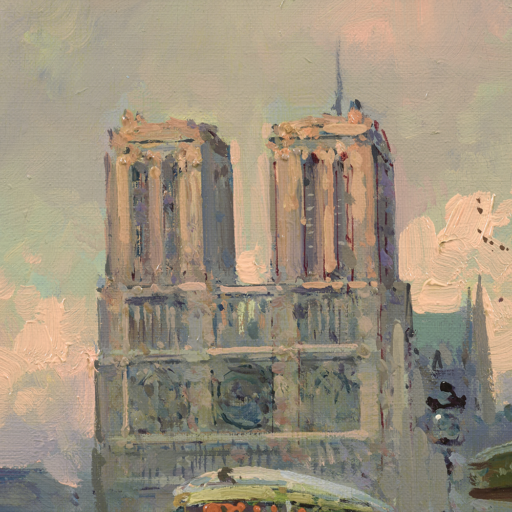 Notre Dame, Place Saint Michel - Edouard Léon Cortès