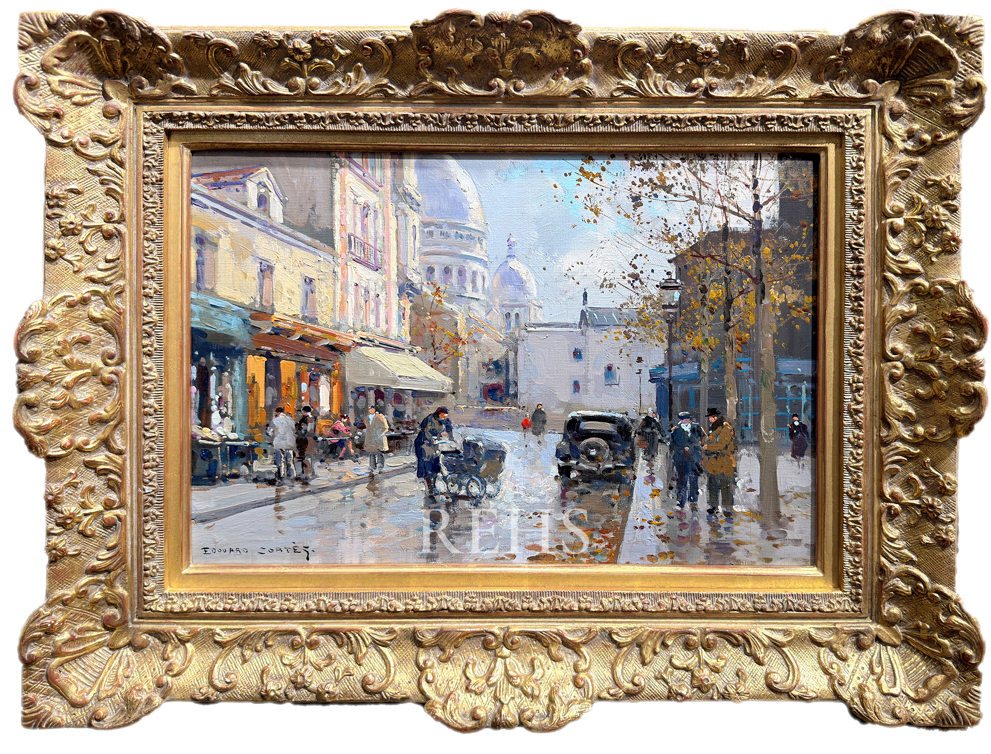 Le Sacré-Cœur et la Place du Tertre, Montmartre - Edouard Léon Cortès