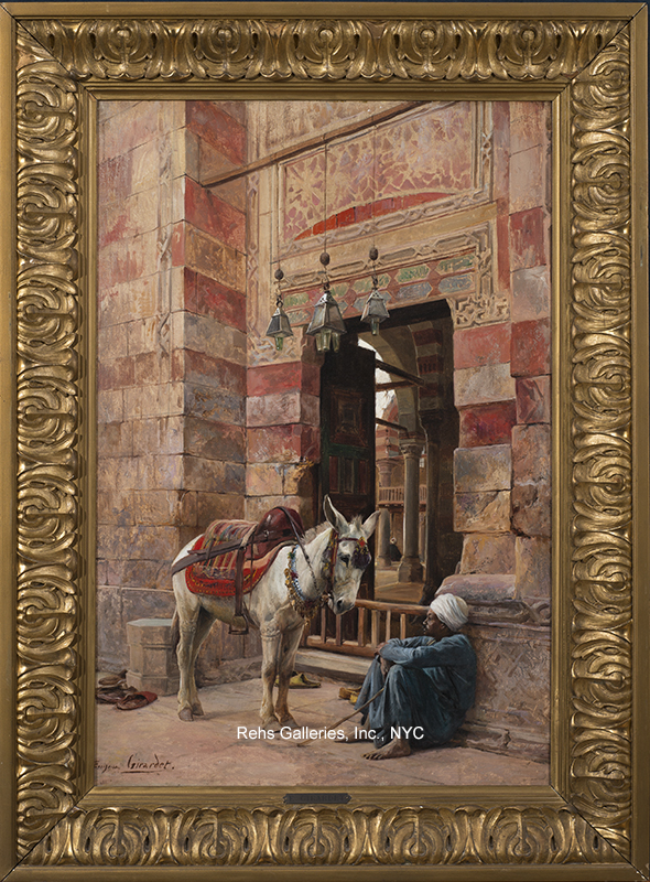 Outside the Mosque - Eugene Alexis Girardet