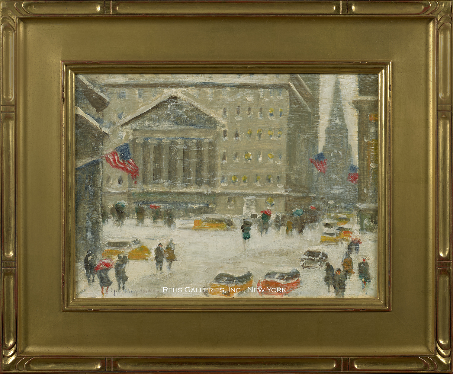 Winter at Broad & Wall Street - Guy Carleton Wiggins