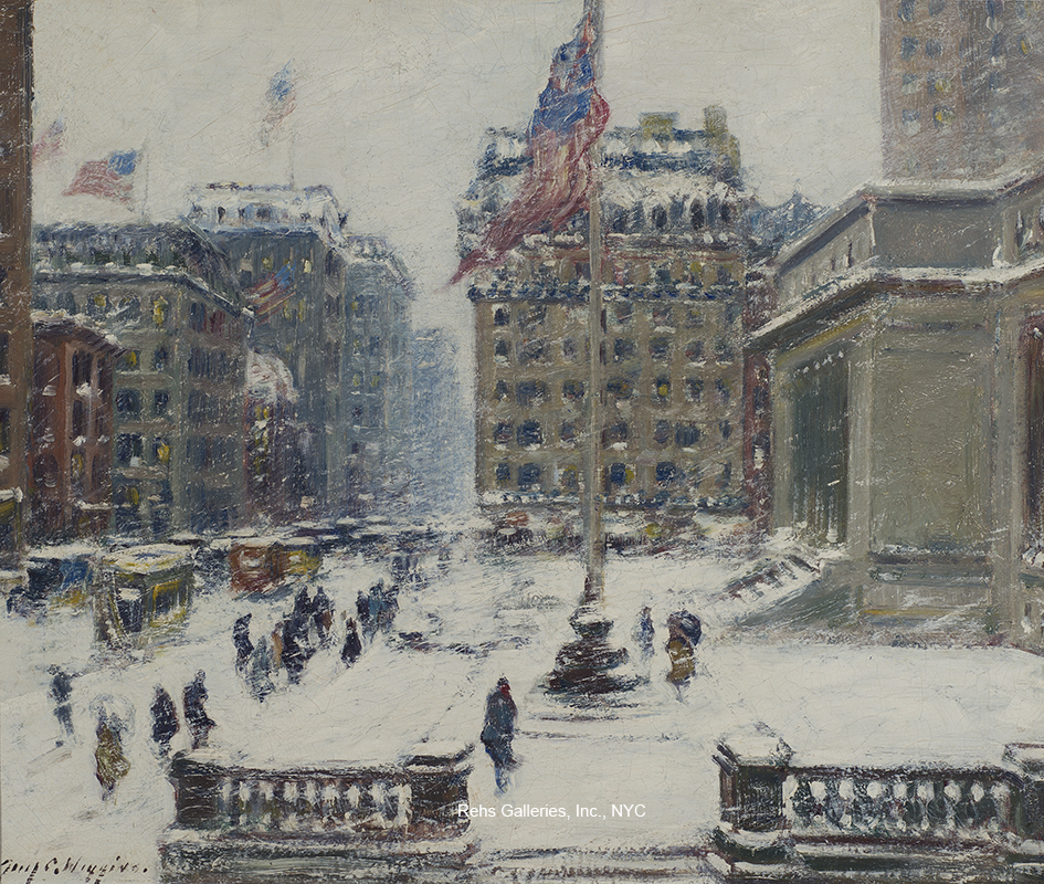 Fifth Avenue at the Library - Guy Carleton Wiggins