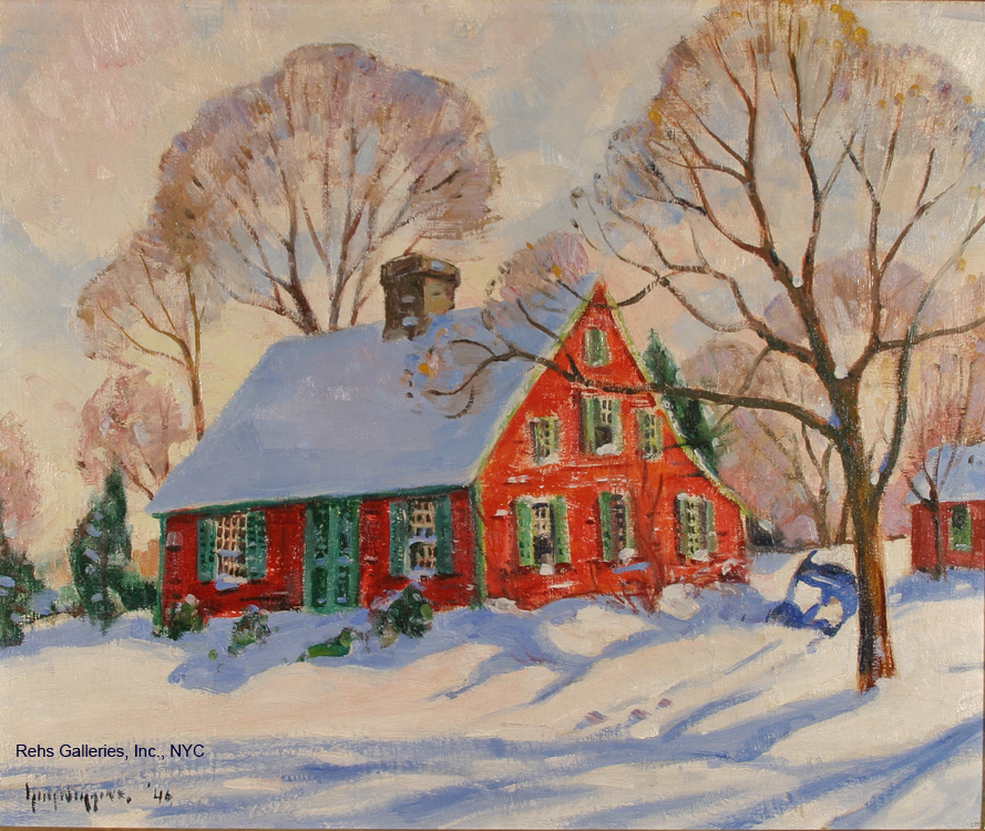 The Little Red House, CT. - Guy Carleton Wiggins