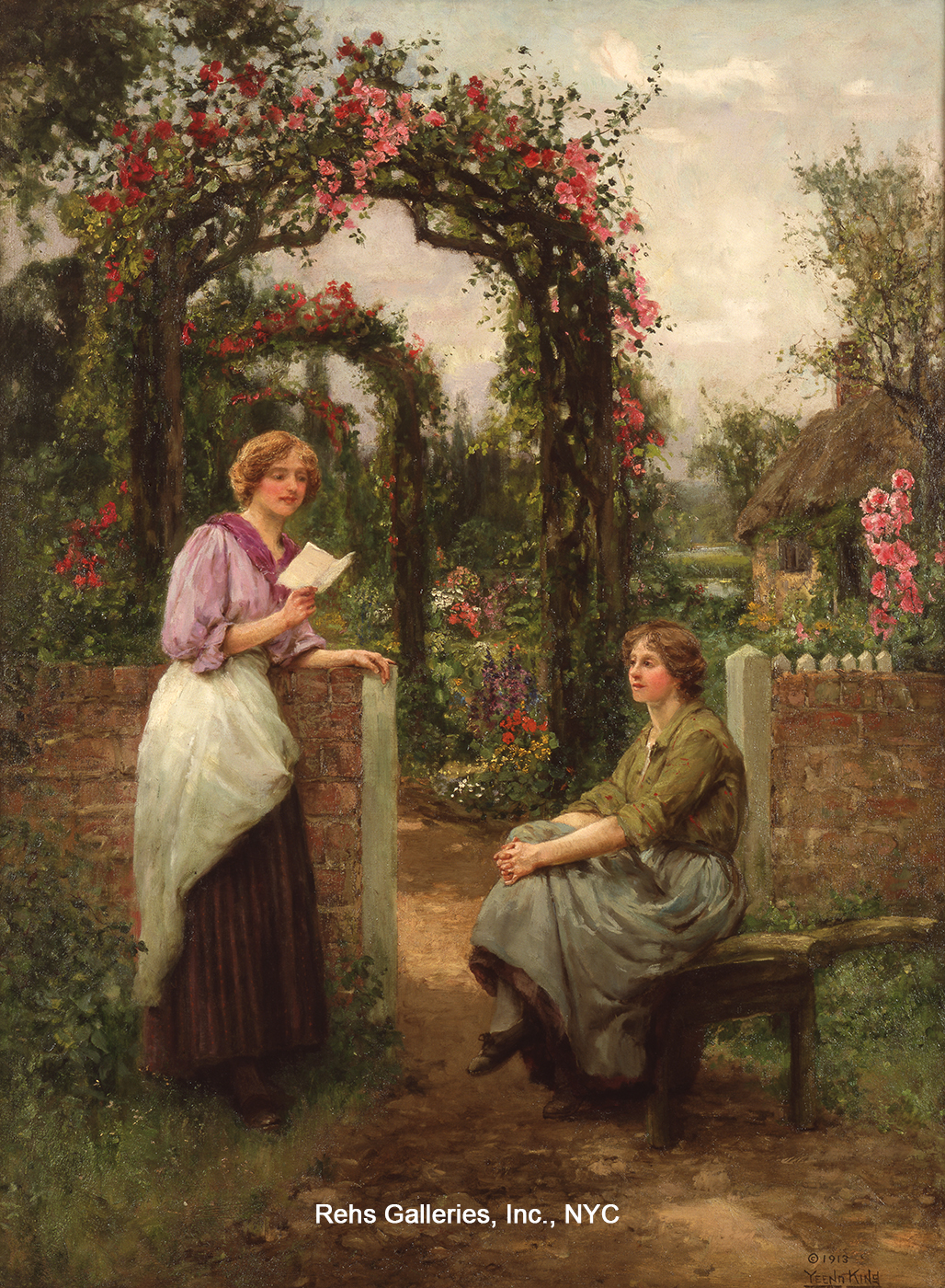 Conversation in the Garden - King Henry John Yeend