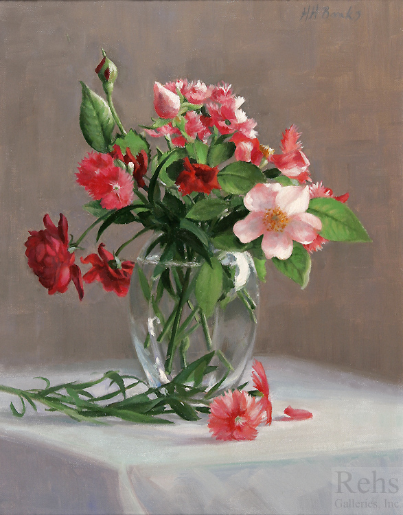 Dianthus and Roses - Holly Hope Banks