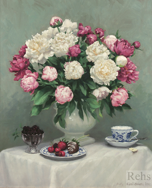 Peonies and Fruit - Banks, Holly Hope