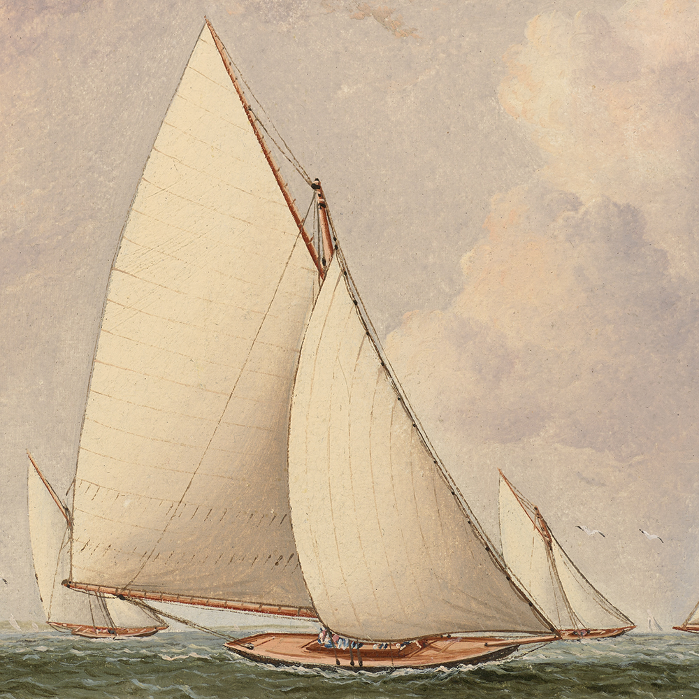 Yachts Racing off Southampton, Long Island - Buttersworth James Edward