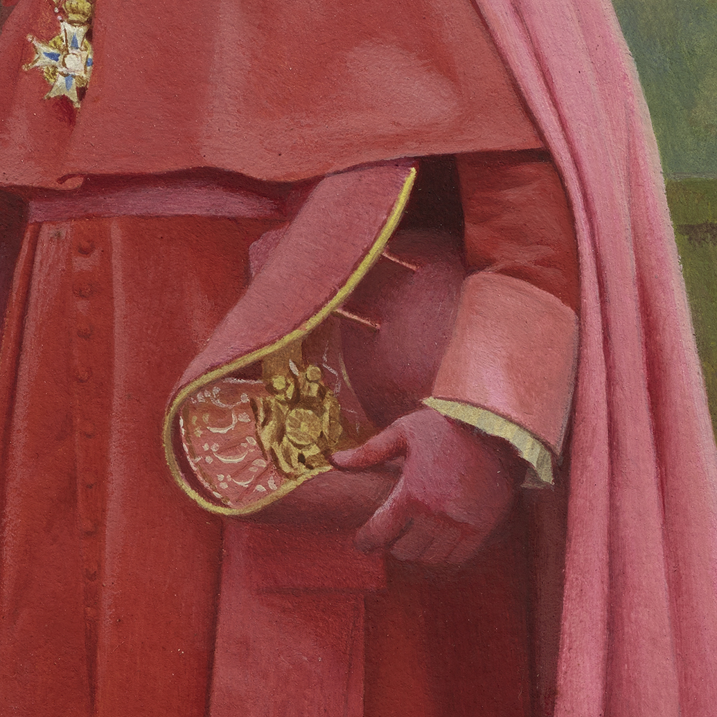 Cardinal Study for The Preening Peacock - Jehan-Georges Vibert