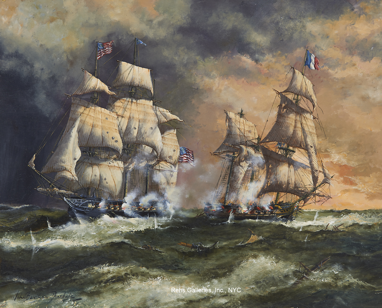 The First Capture, Feb. 9, 1799: USS Constitution & French Insurgence - John Bentham-Dinsdale