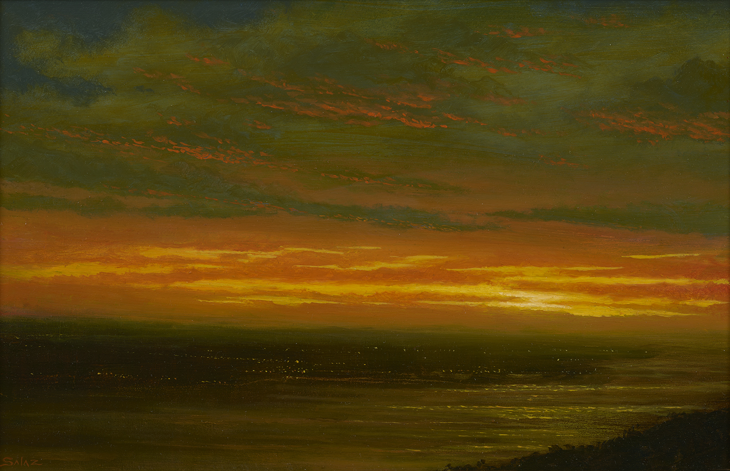 Sunset Over Hudson Valley - Salaz, Ken