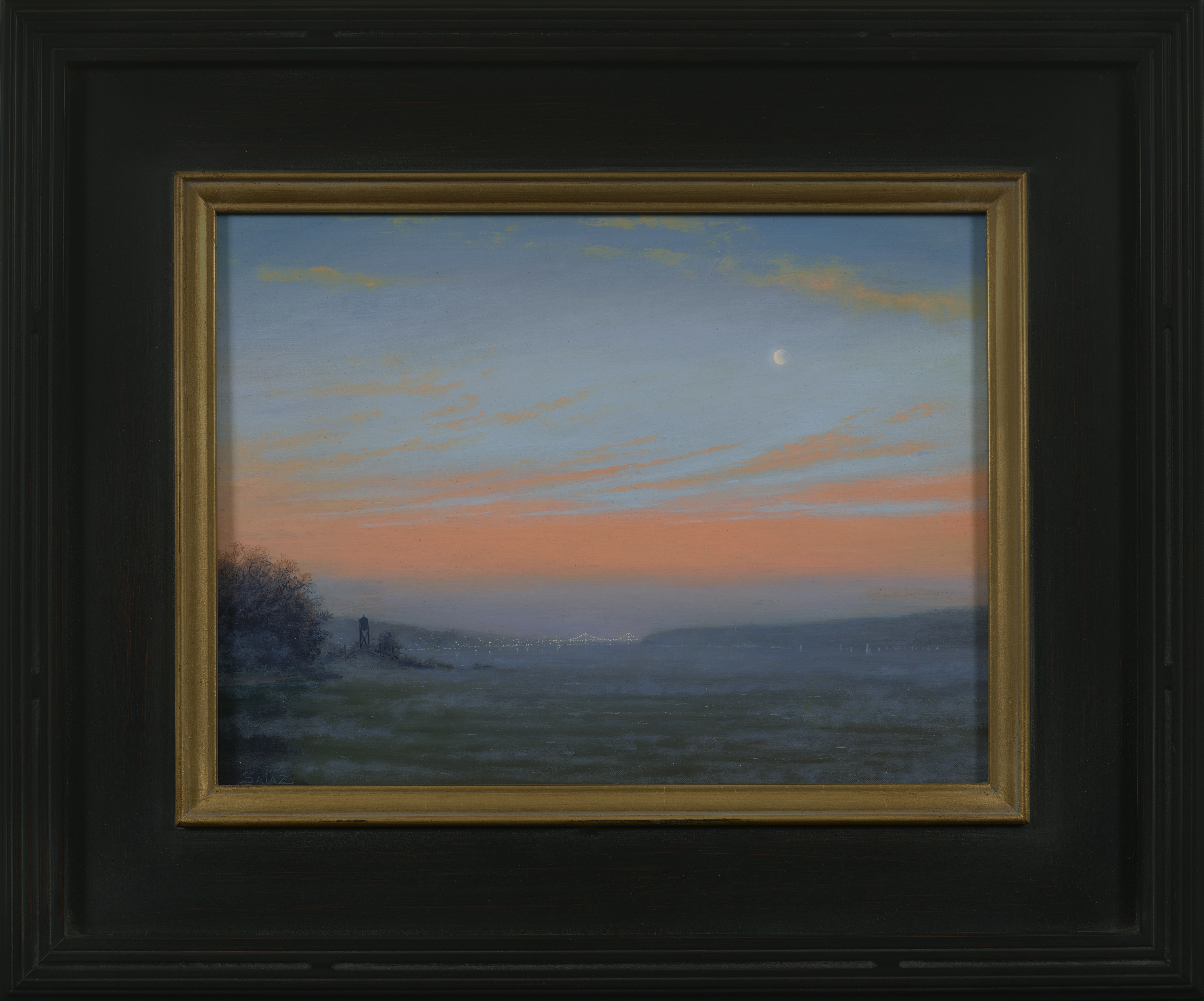 Moonrise Over the Hudson - Salaz, Ken