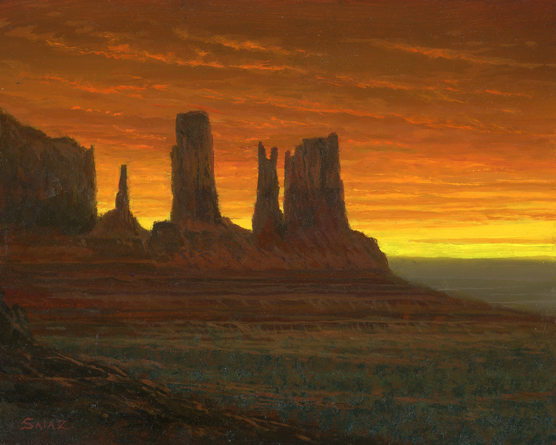 Monument Setting Sun - Ken Salaz