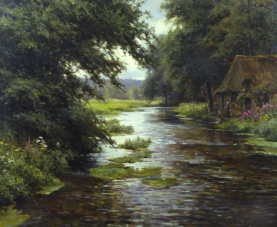A Cottage at Goupillieres (Normandy) - Louis Aston Knight