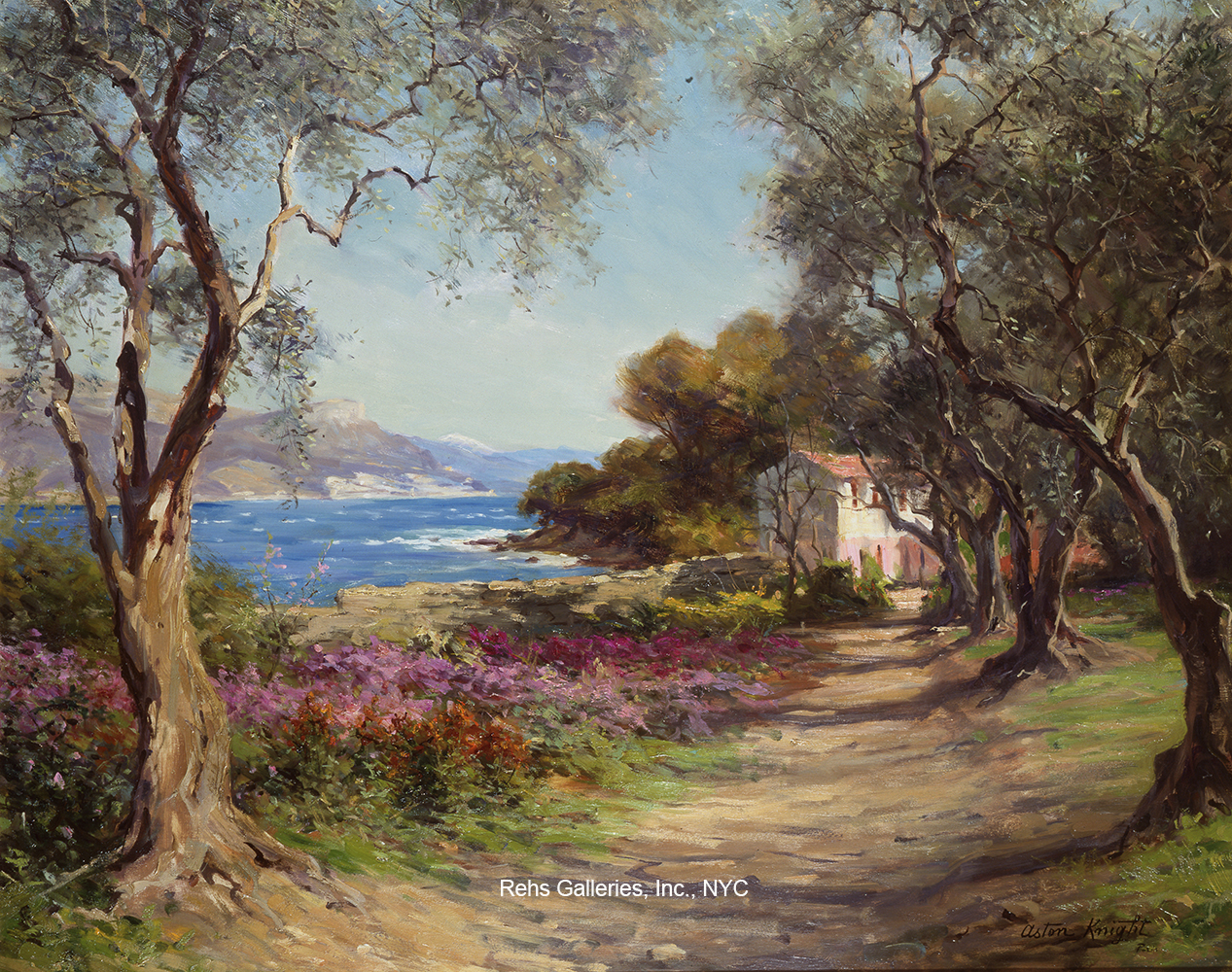 A Garden on the Riviera (Cap Ferrat) - Louis Aston Knight