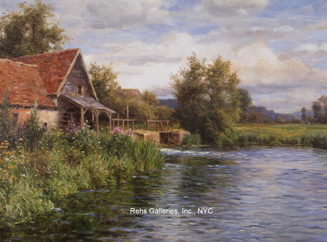 Cottage by the River - Louis Aston Knight