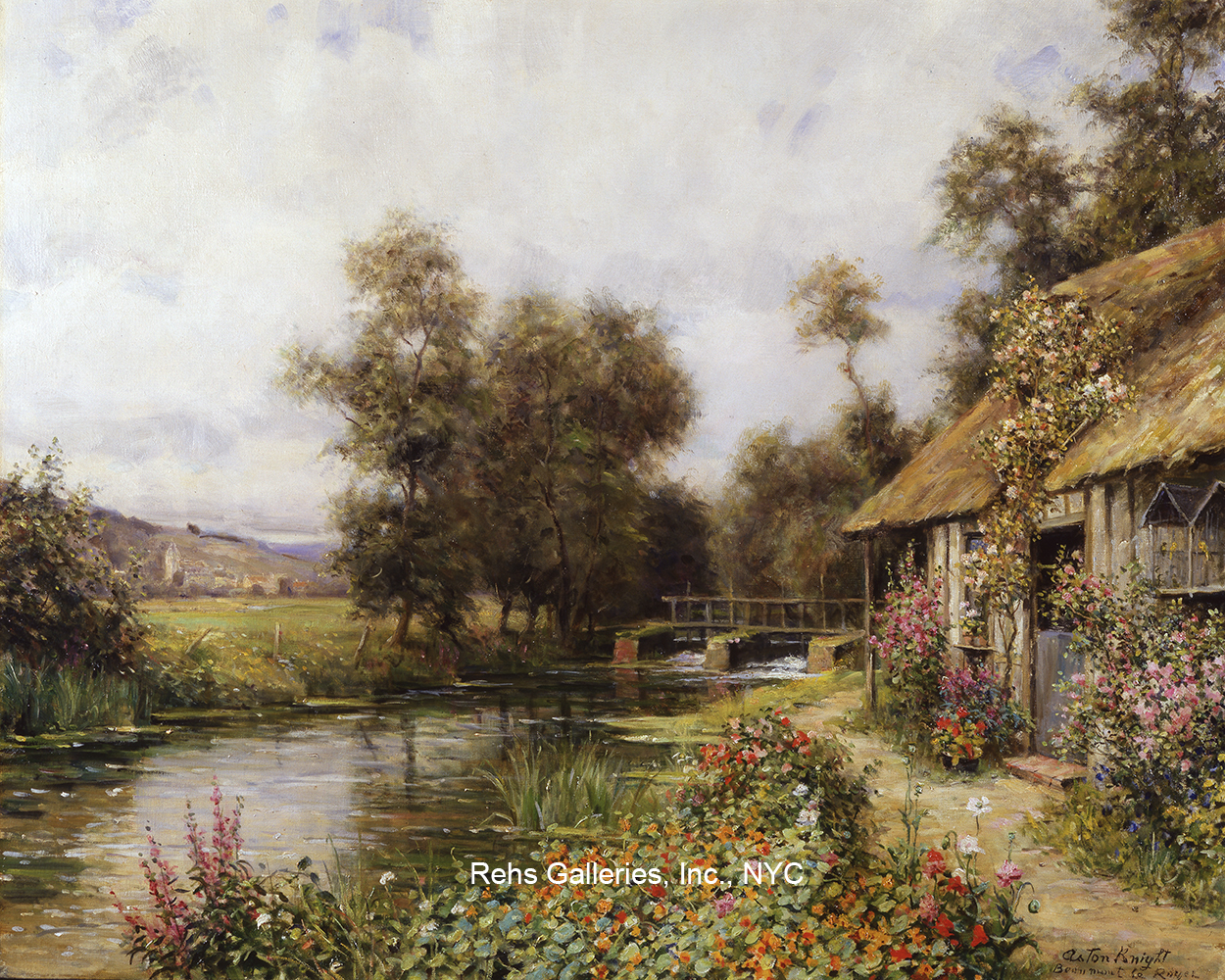 Cottage Garden at Martigny - Louis Aston Knight