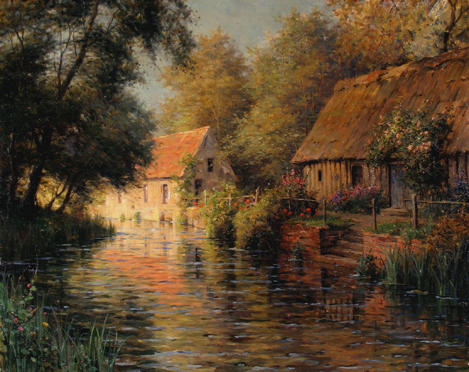 Along the River, Beaumont-le-Roger - Louis Aston Knight