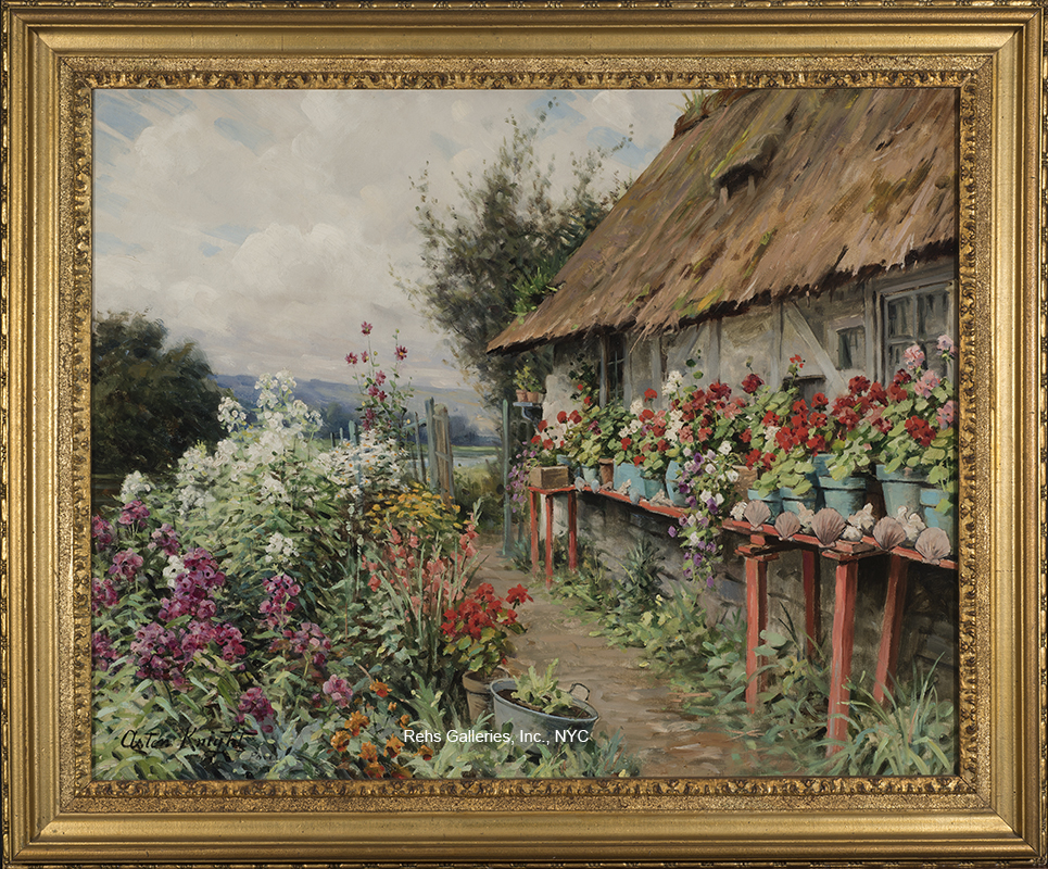 Cottage Garden, Normandy - Knight Louis Aston