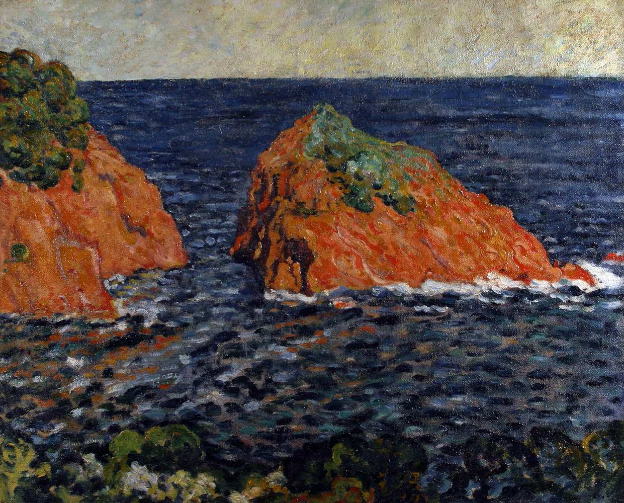 Le rocher dans la mer - Louis Valtat