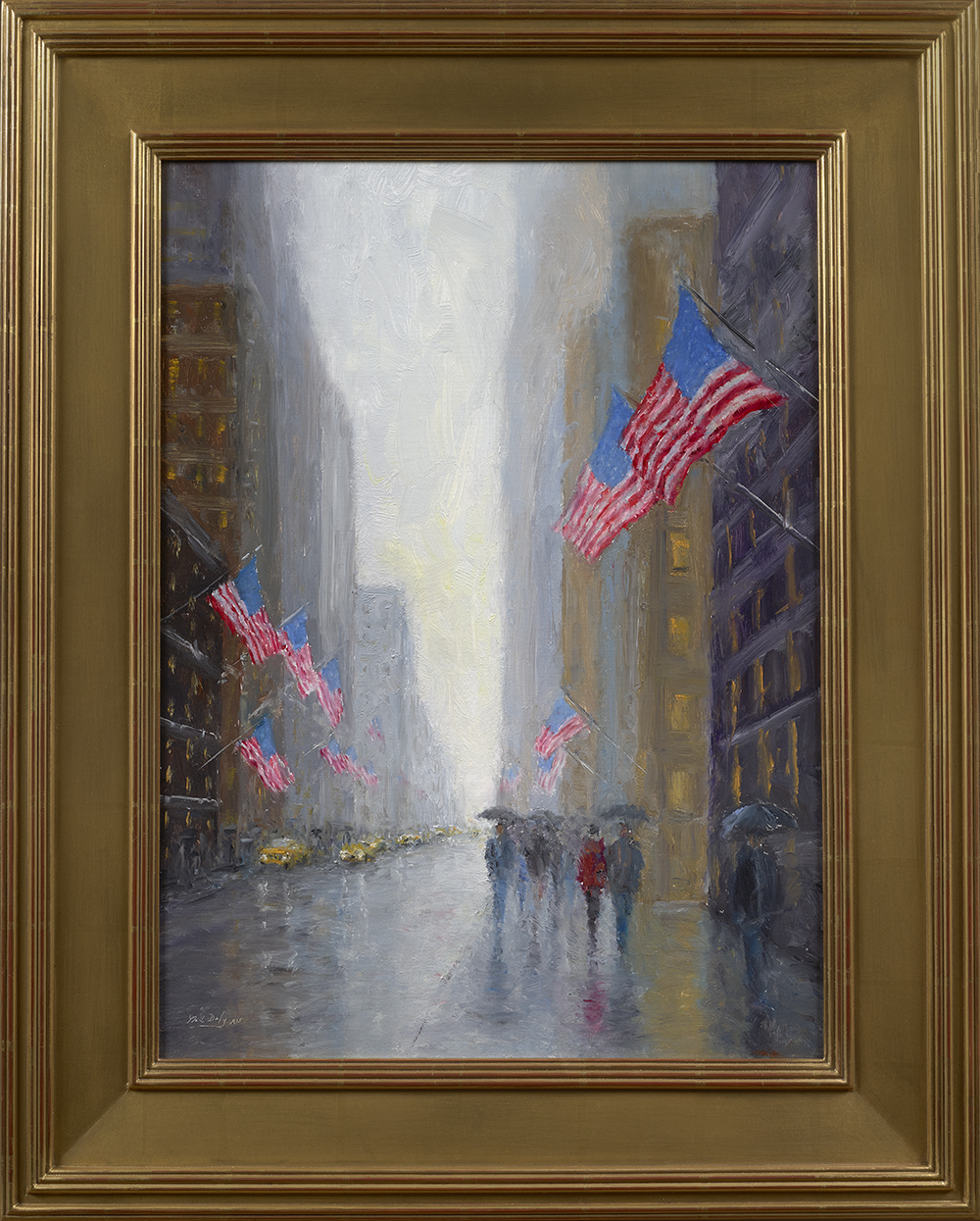 mark_daly_md1059_rainy_day_flags_new_york_city_framed.jpg