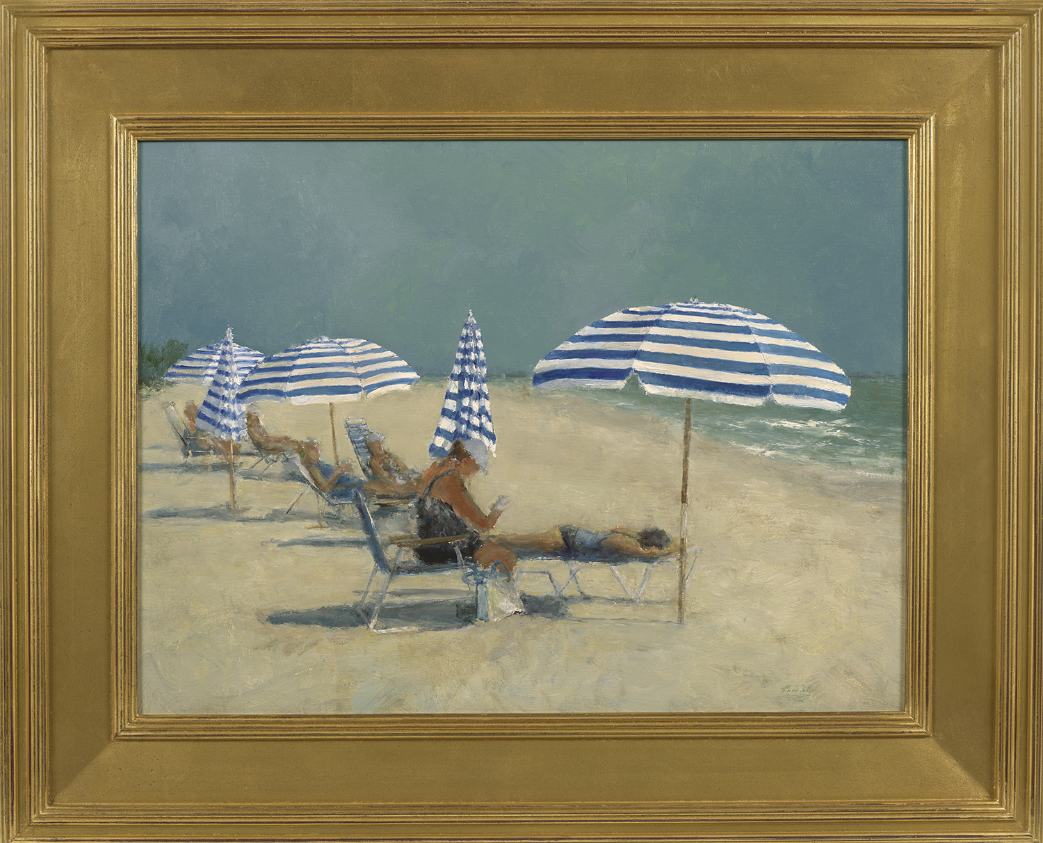 Striped Umbrella Beach Day - Daly, Mark