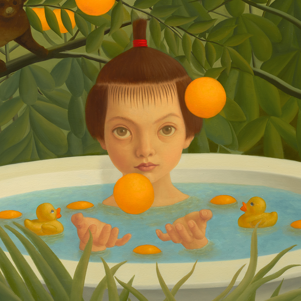 Naoko Bathing in the Orange Forest of Rousseau - Watanabe, Mitsuru
