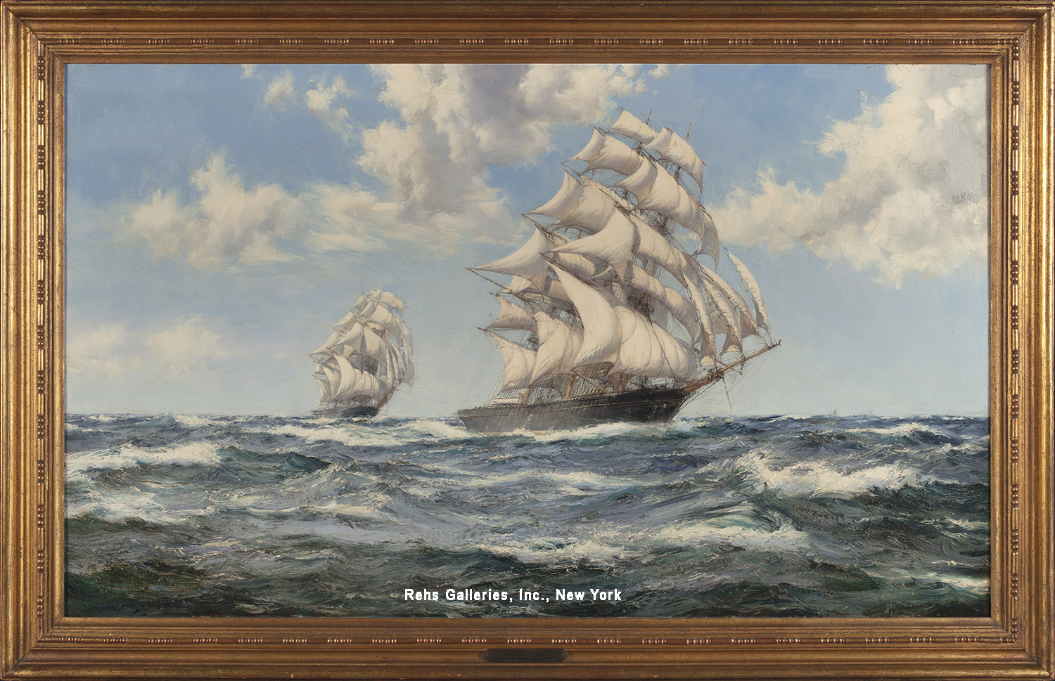 The Tea Clipper Race of 1866 Between the Ariel and Taeping - Montague Dawson